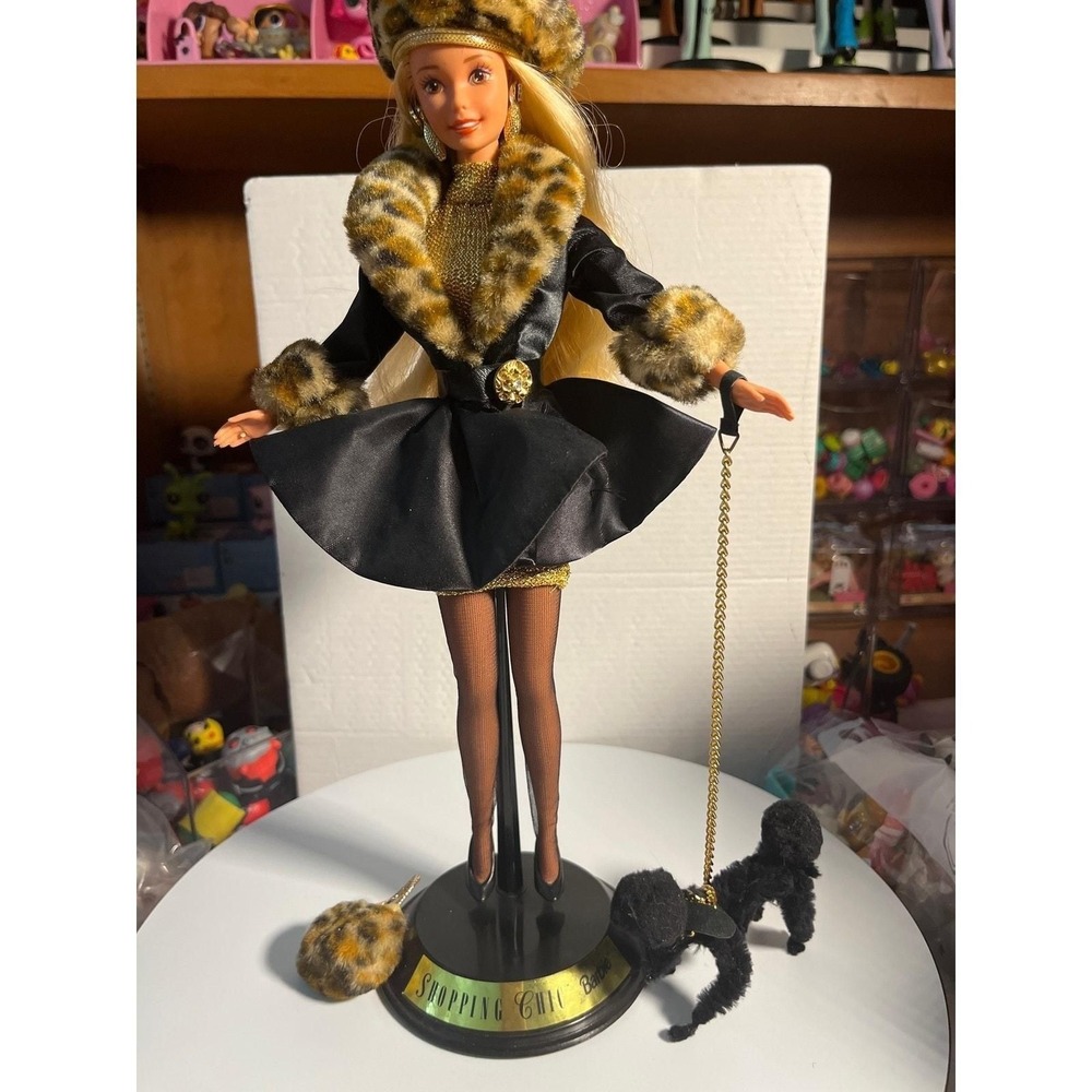 1995 Barbie Spiegel Shopping Chic Limited Edition 14009 With Dog